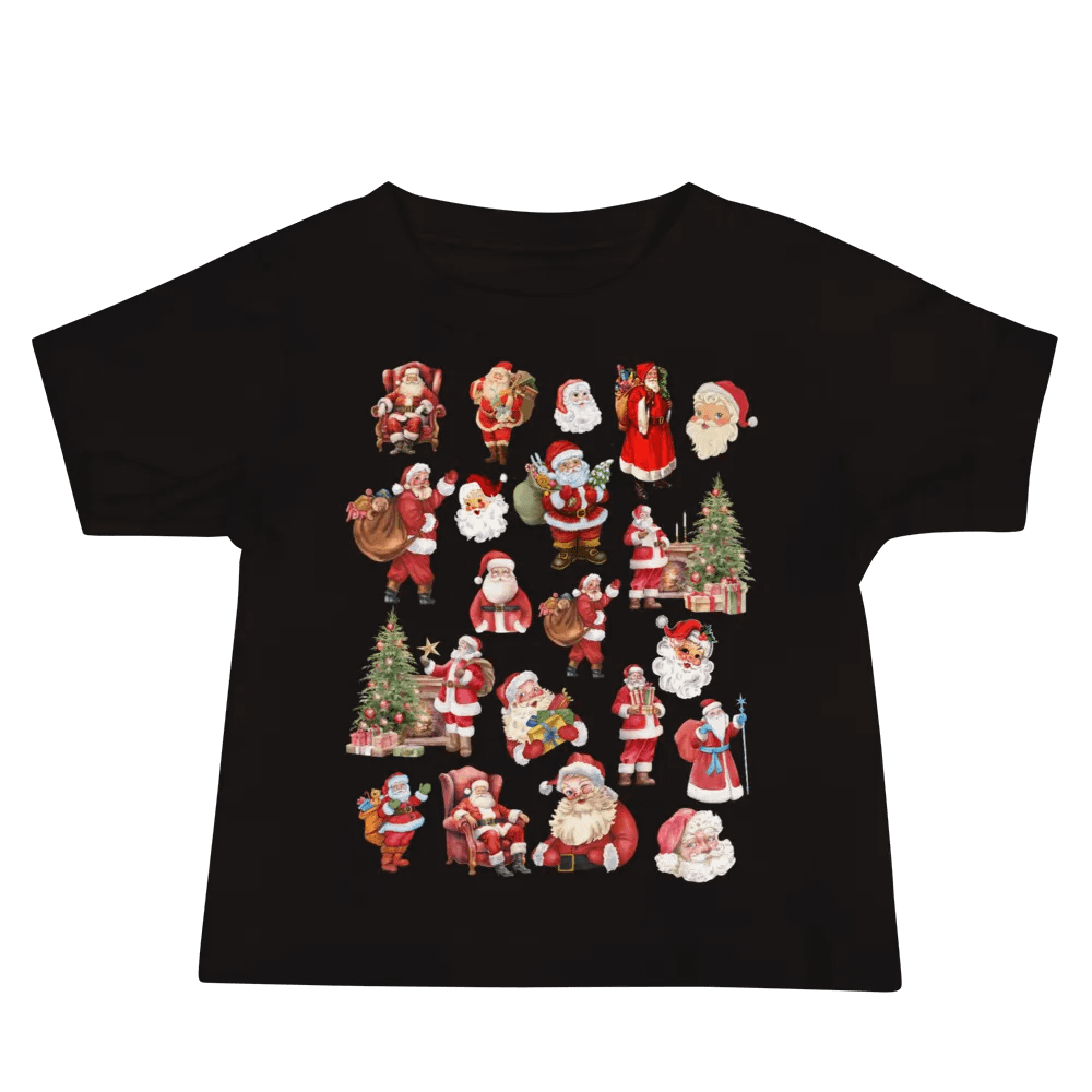 Santa Collage Baby T-Shirt product image (1)