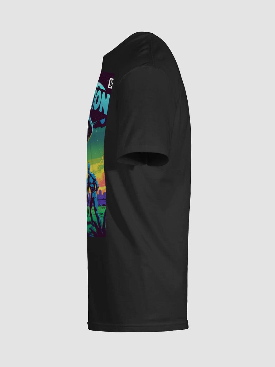 1970s Sci-Fi Comic T-Shirt – Retro Alien Abduction Art product image (50)