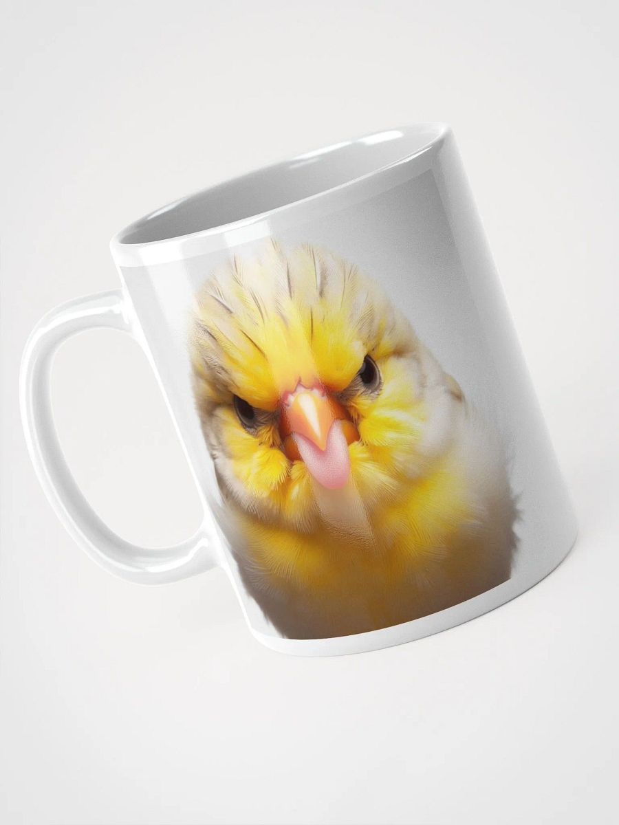Rude Budgie #Humorous Mug - White product image (3)