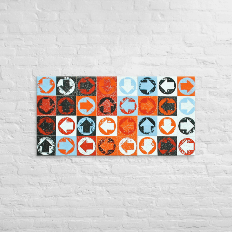 Mapping Heaven 4x8 (2001) on canvas (24" x 48") product image (2)