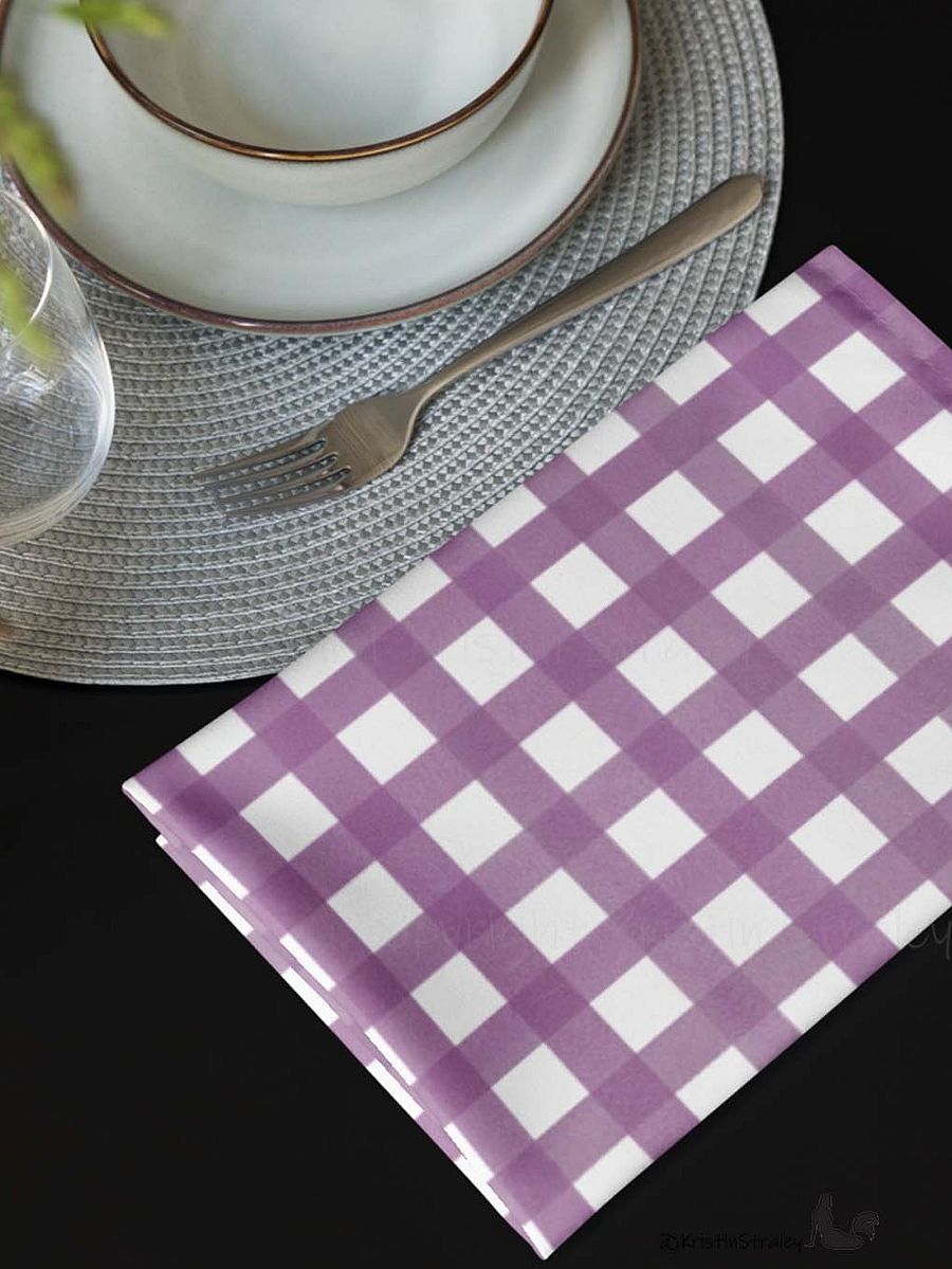 Gingham Colors Set Cloth Napkins Set of 4 product image (10)