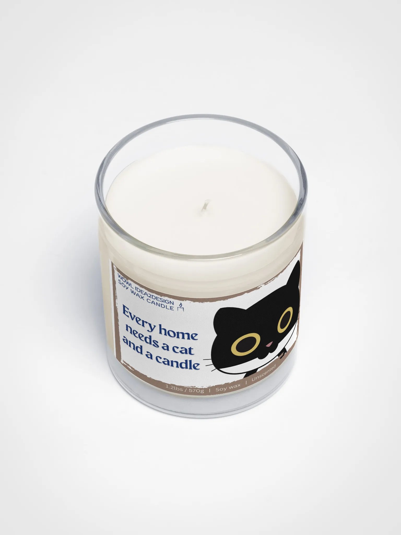 Tuxedo Cat Lover Best Gift, Large Capacity, Great Value & Eco-Friendly Candle – 1.2 lbs of Pure Serenity product image (3)