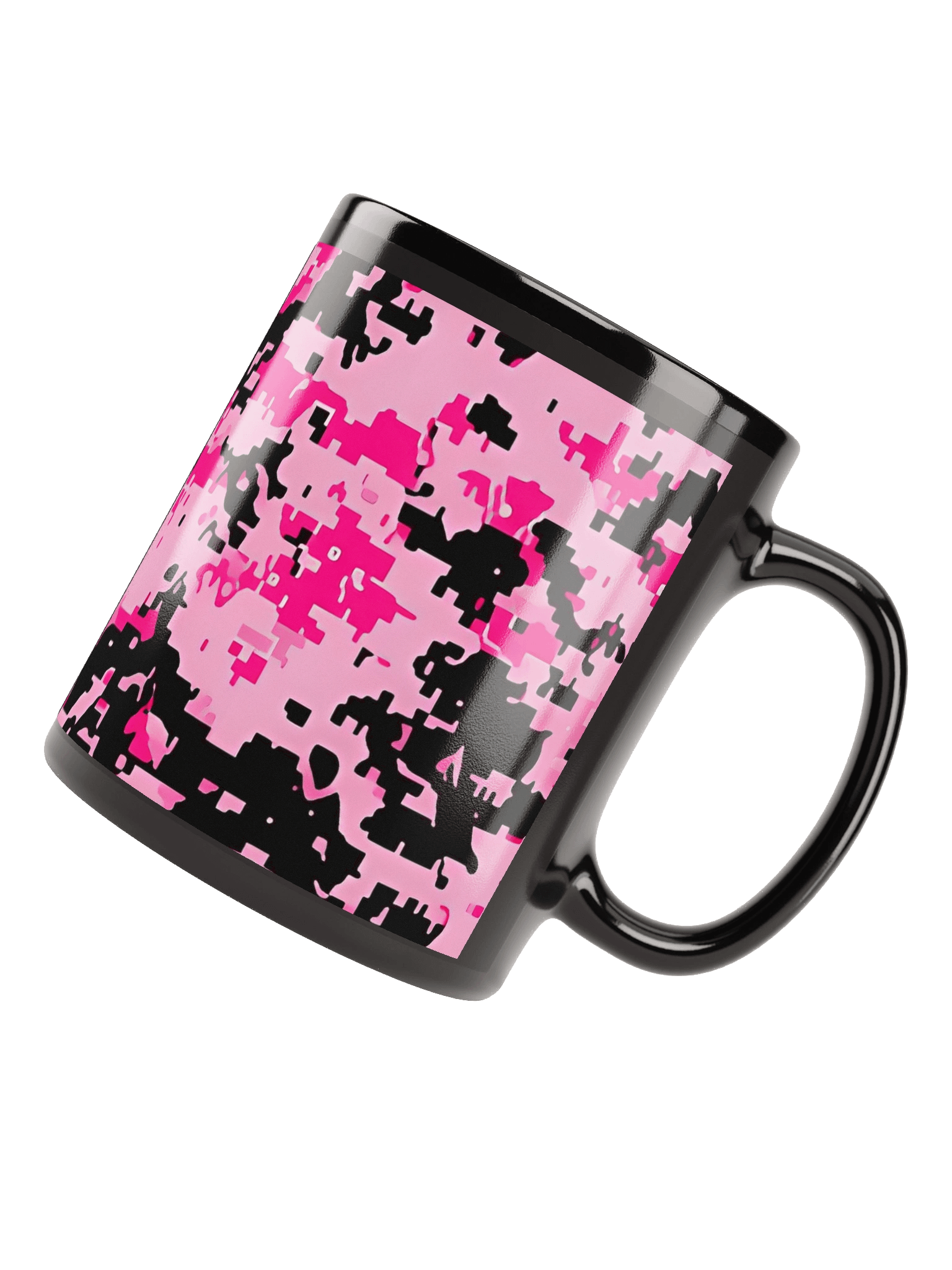 Pixelated Pink Black Mug product image (8)