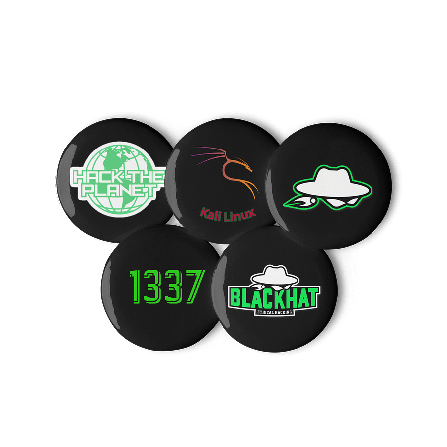 🎯 Red Team Essentials – Hacker Pin Pack (Set of 5) product image (3)