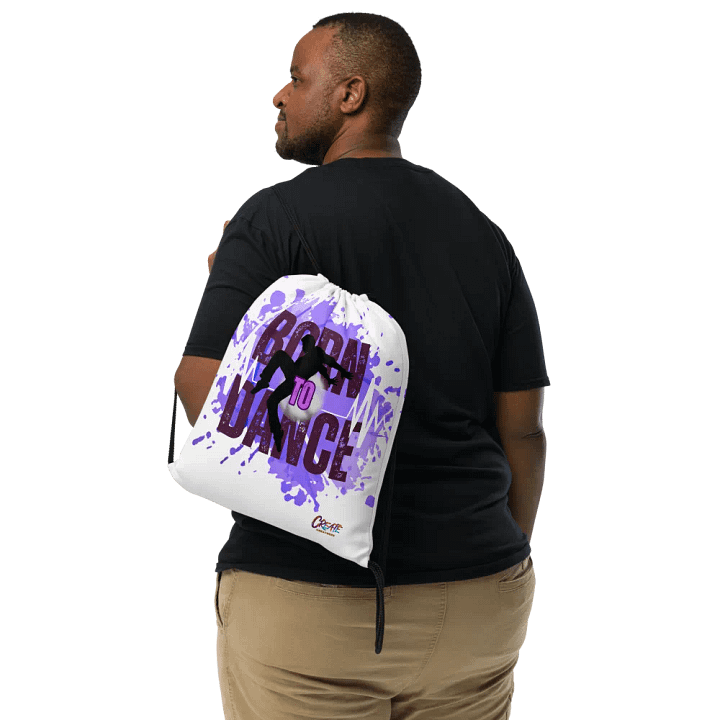 Born to Dance His Silhouette Full Print Drawstring Bag product image (2)