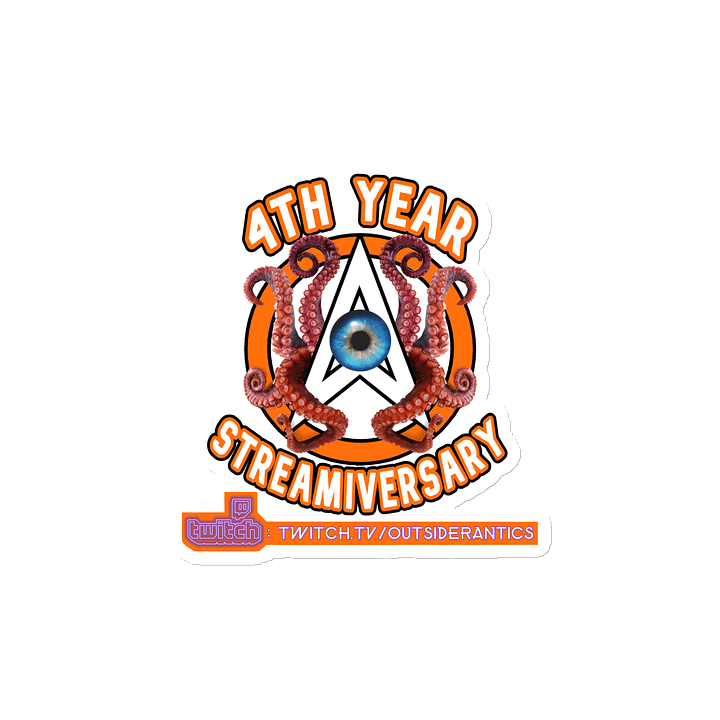(Limited Edition) 4th Streamiversary 'OA-Cthulhu' Logo Die-Cut Magnets product image (2)