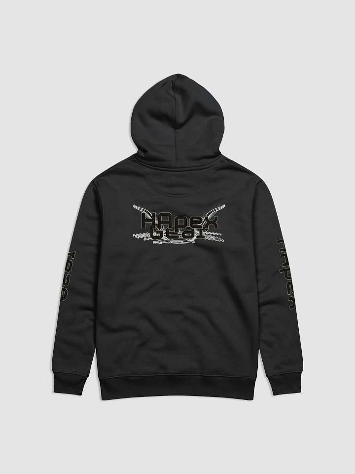 Unisex Essential Eco Hoodie - Black HApex Gear White Logo product image (1)