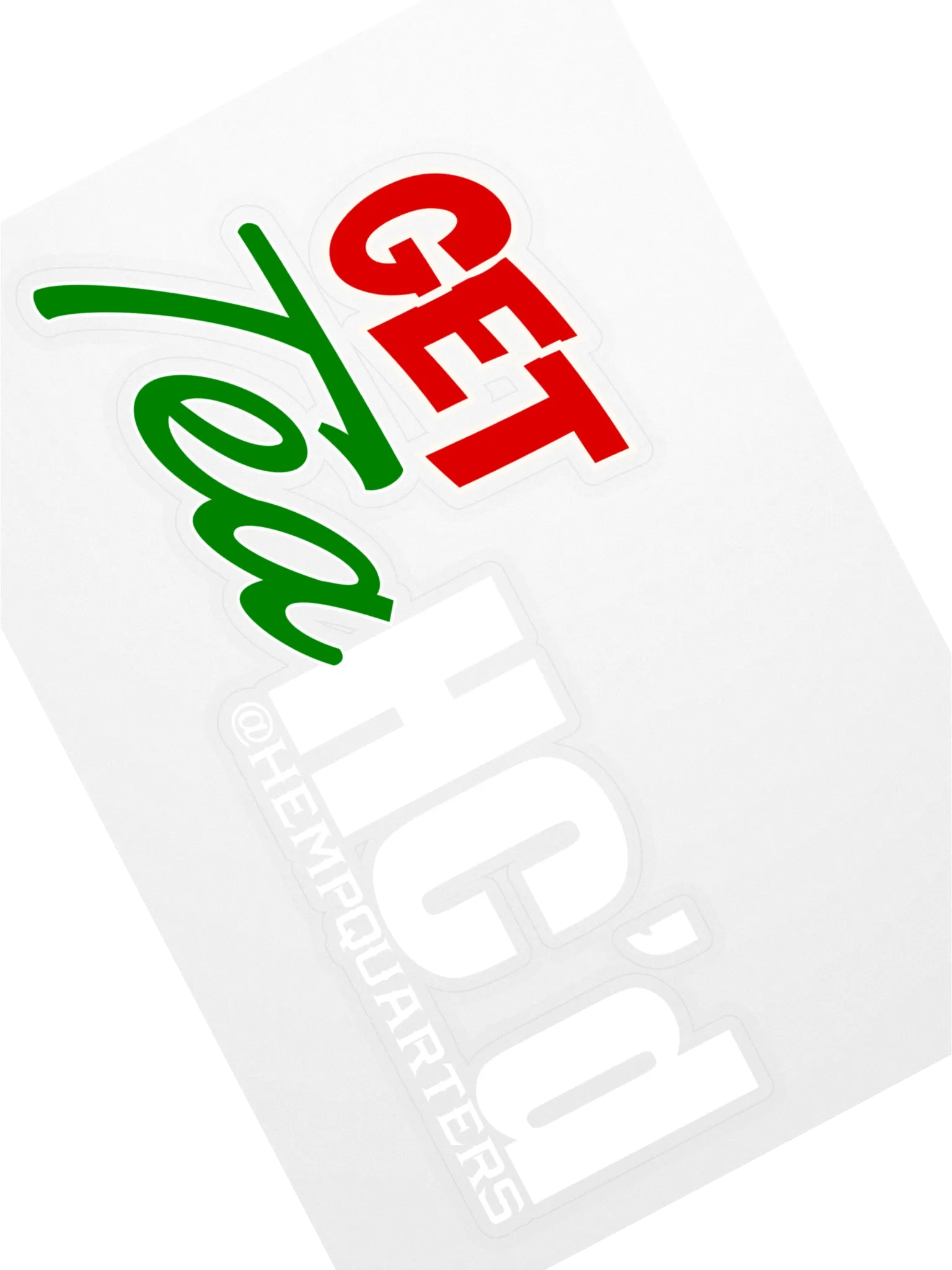 Get THC'd @HQ Sticker product image (1)