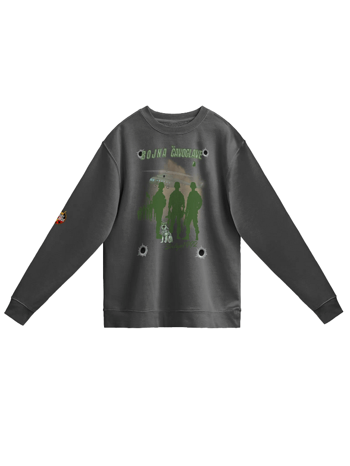 Patriotic Soldier Silhouette Sweatshirt Bojna Čavoglave product image (1)
