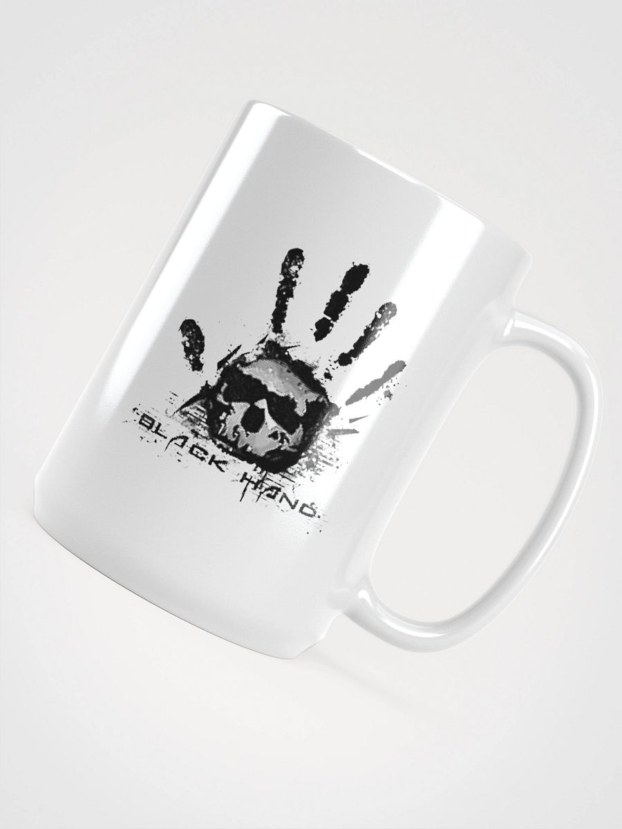 Skull Handprint White Mug product image (4)
