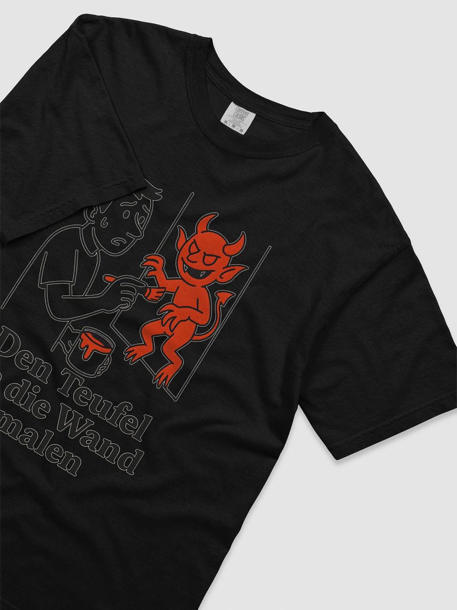 Den Teufel an die Wand malen To paint the devil on the wall t-shirt by dark alphabet product image (29)
