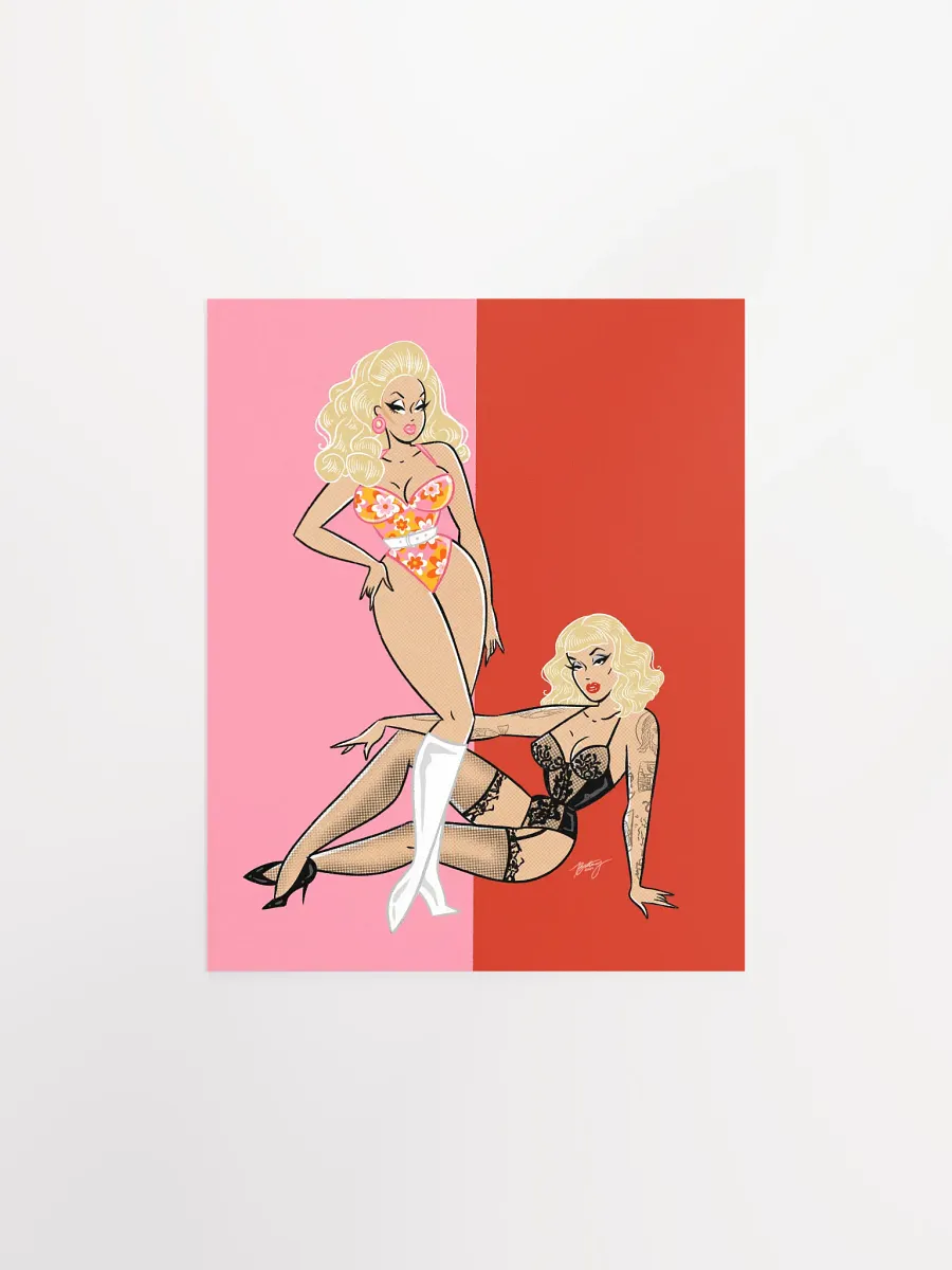 Trixie and Katya art print product image (1)