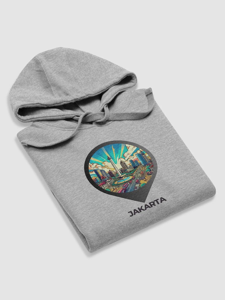Cotton Heritage Unisex Premium Hoodie | AI Design Jakarta city product image (5)