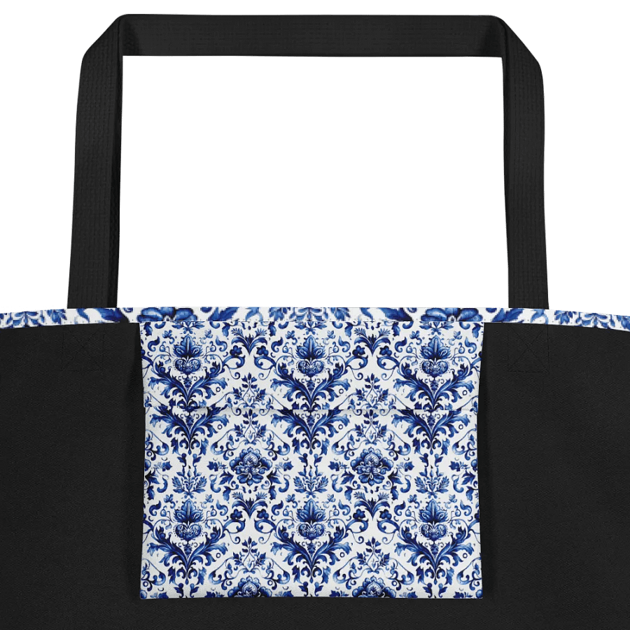 Vintage Blue Floral Bag with Butterflies product image (4)