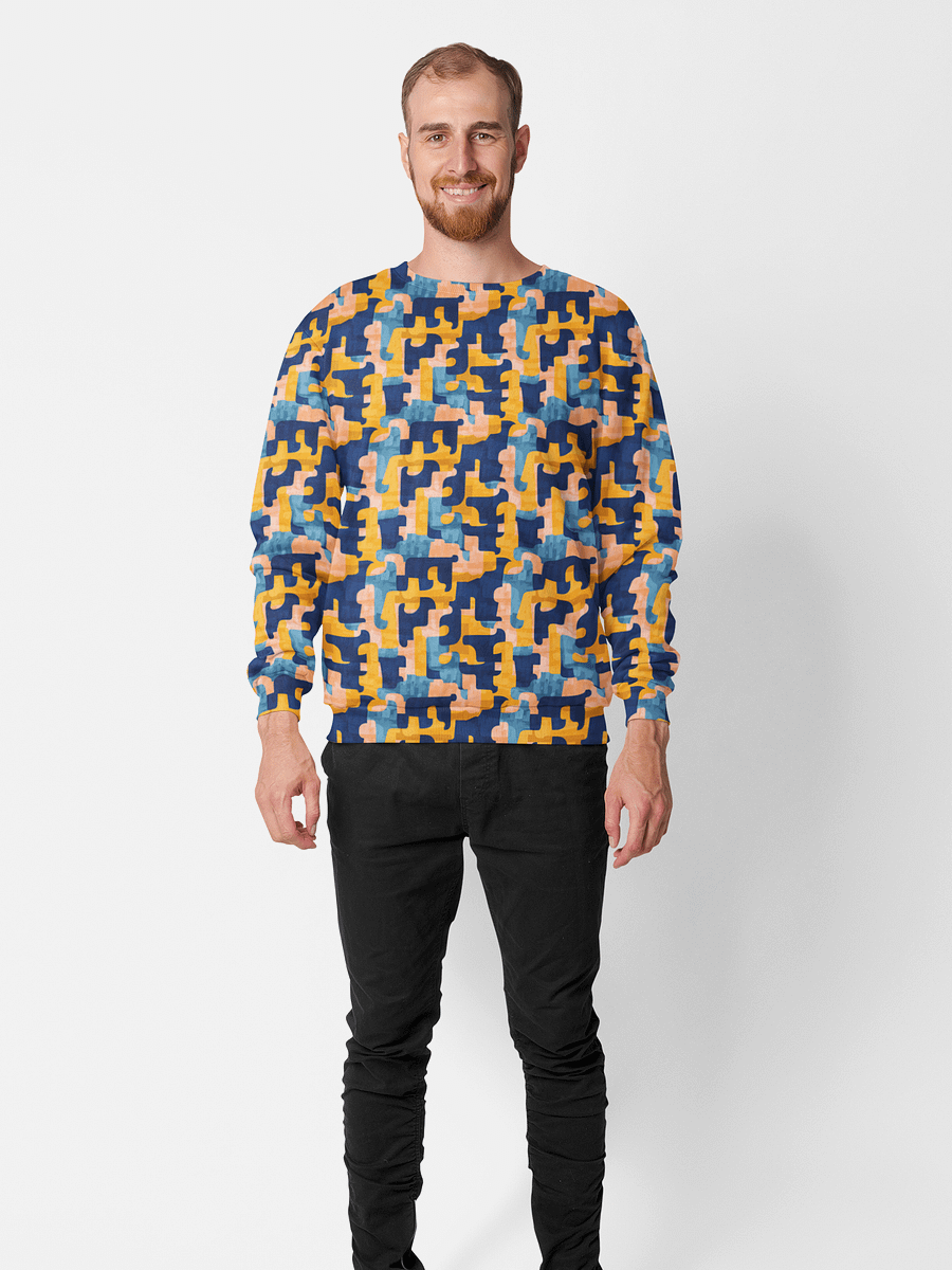 Flowing Shapes | Recycled Unisex Sweatshirt product image (1)