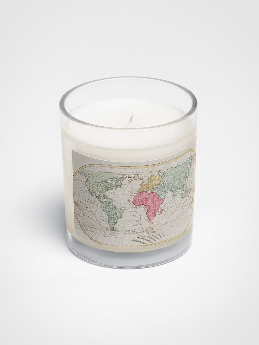 Vintage World Map Soy Wax Candle product image (2)