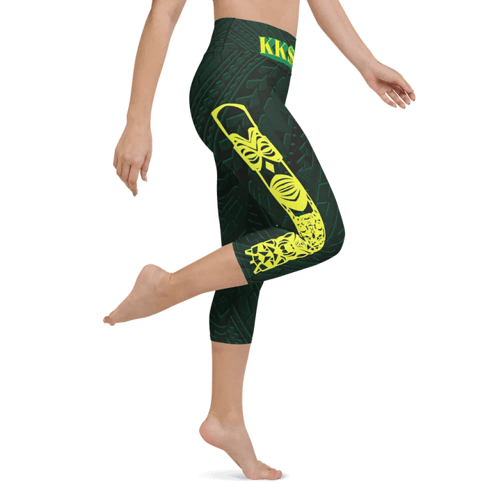 Tatau Korare Tiki Yoga Capri Leggings product image (1)