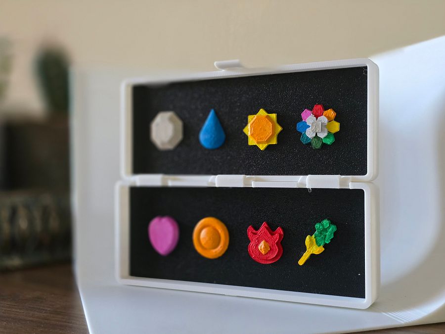 3D Printed Fan Made Pokemon Gen 1 Gym Badges product image (3)