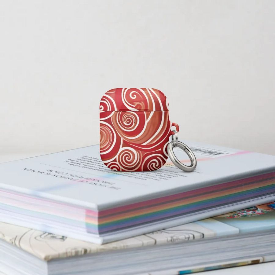 Funky Cherry Swirls Liquid Tie-Dye Airpods Case product image (9)