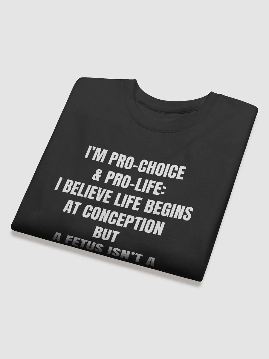Pro-Life & Pro-Choice Glitch Noir Premium Sweatshirt product image (4)
