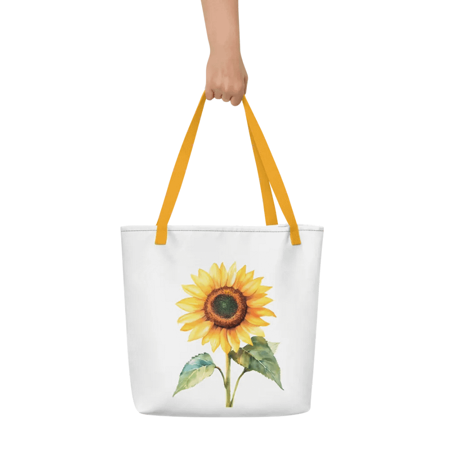 Vibrant Sunflower All-Over Tote Bag product image (6)