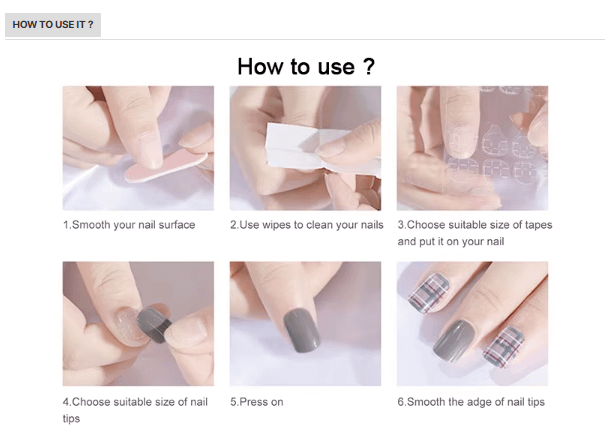 cutesy dark blue nail art product image (3)