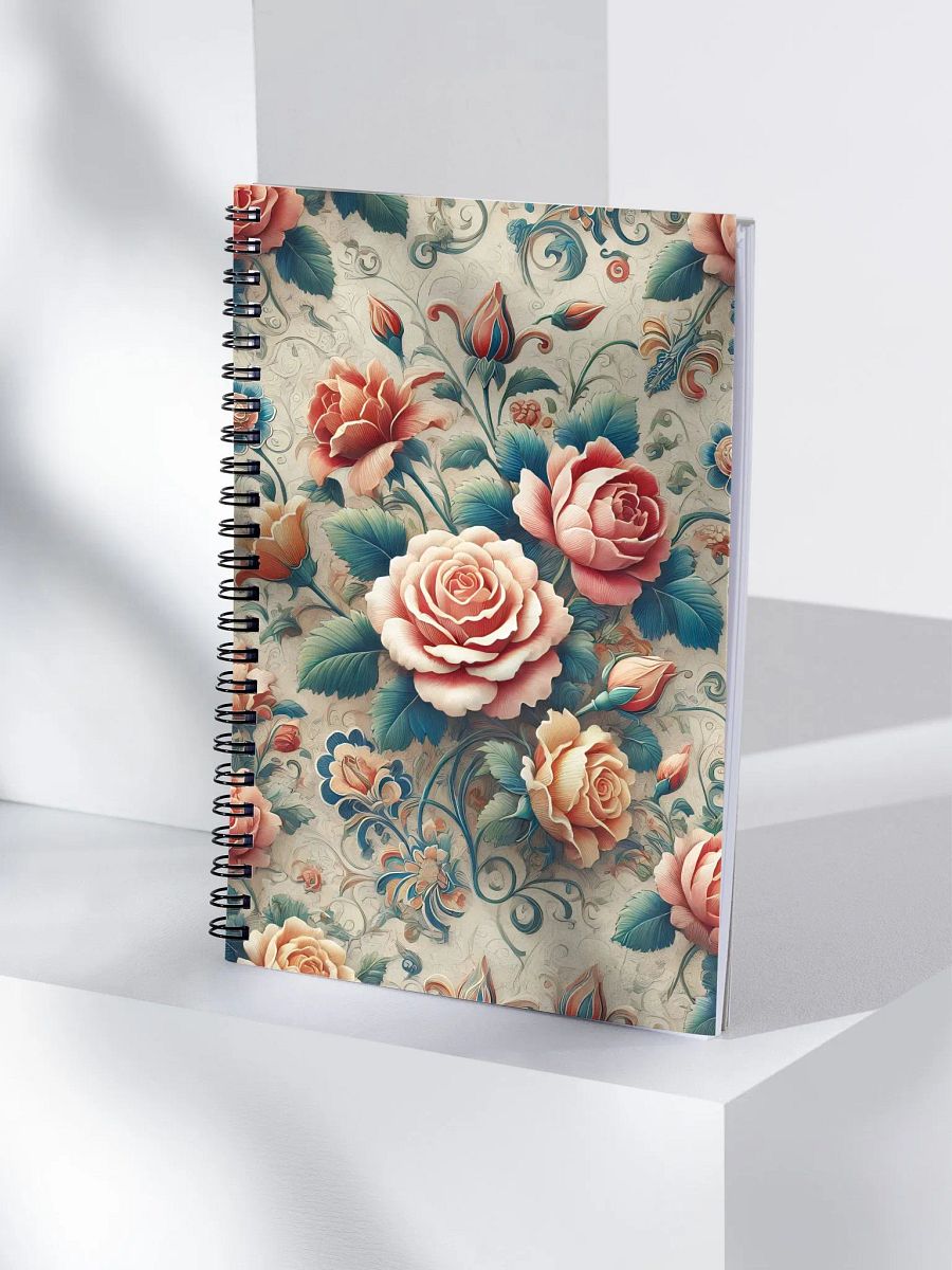 Royal Floral Spiral Notebook product image (4)