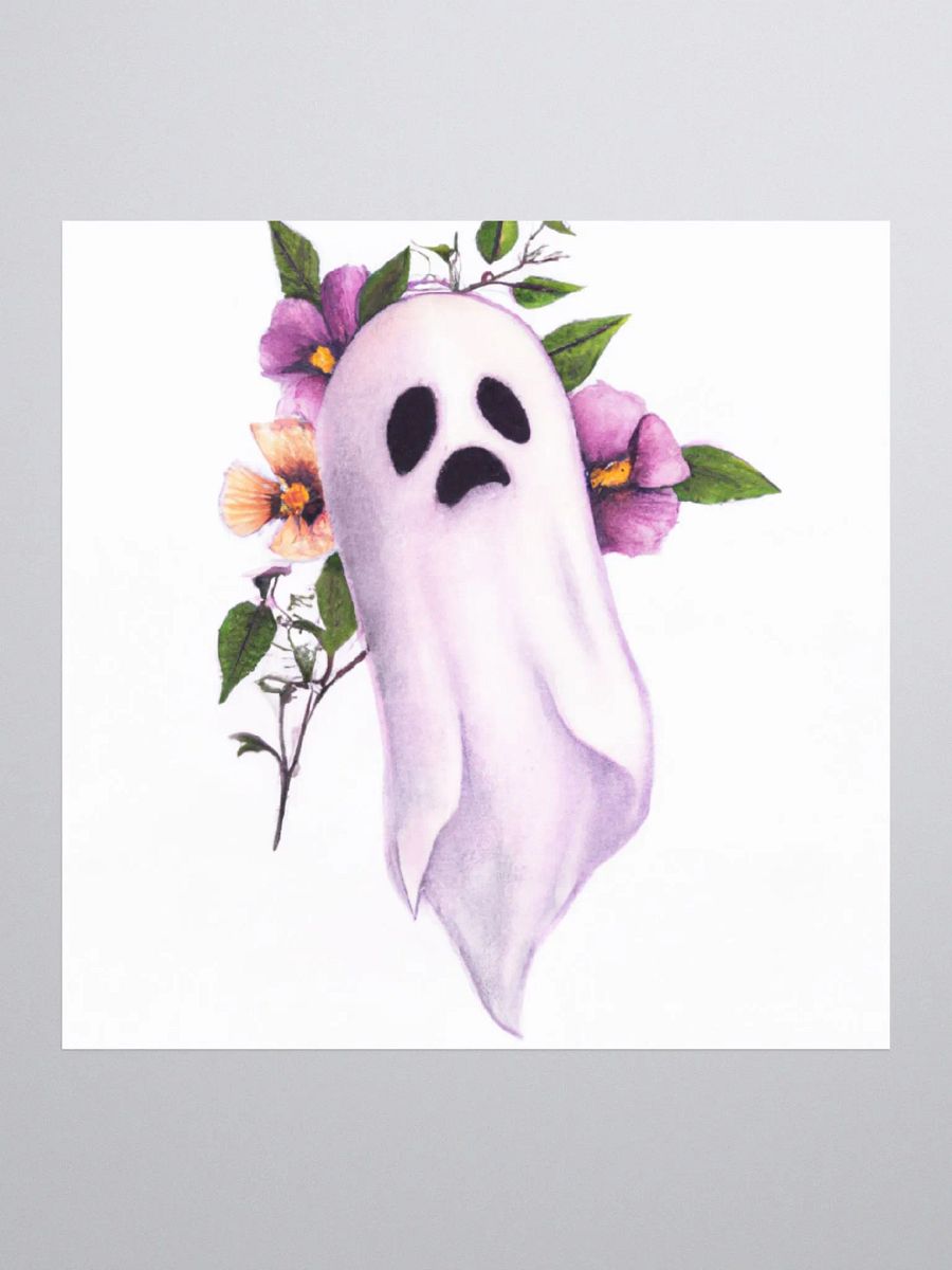 Floral Ghost sticker product image (1)