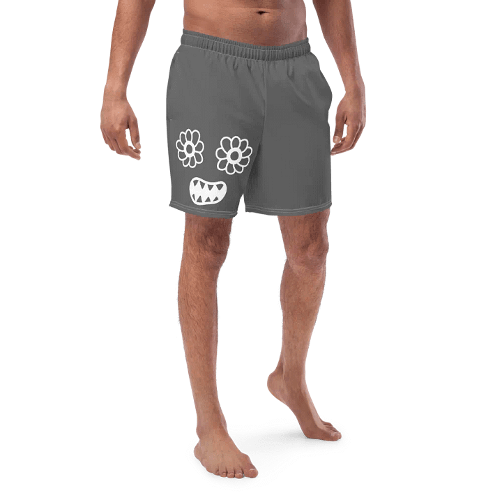 Eyes and Teeth All-Over Print Swim Trunks product image (1)