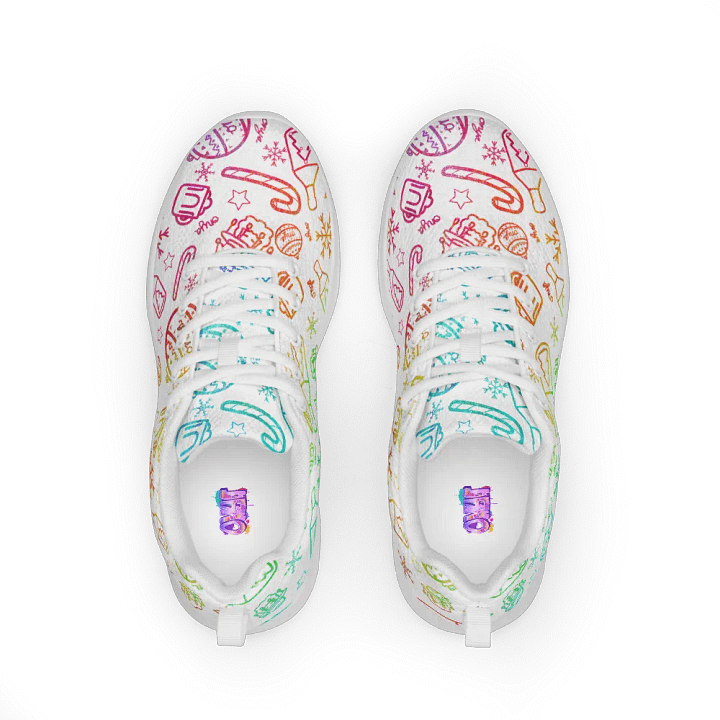 Limited Edition Christmas Rainbow Womens Athletic Shoes product image (1)
