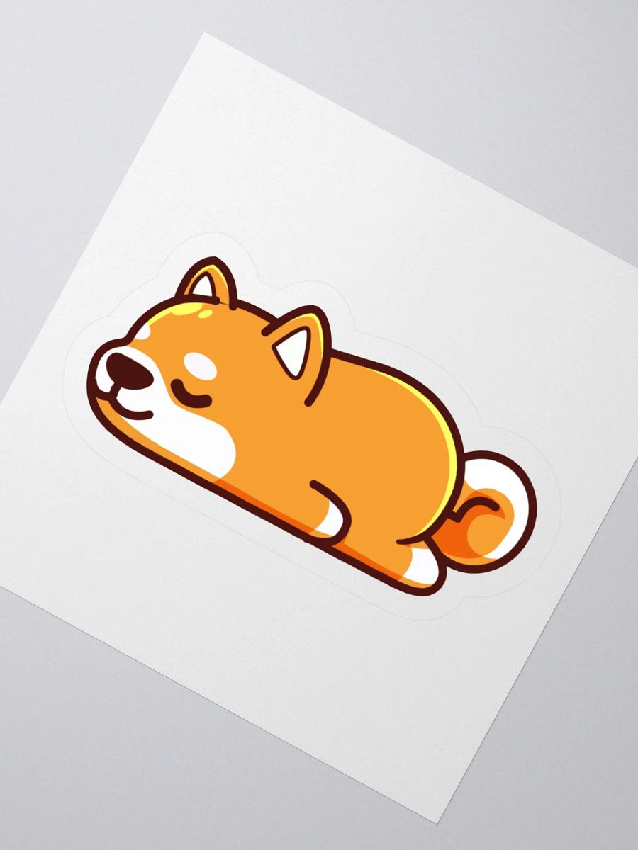 Sleepy shiba sticker product image (5)