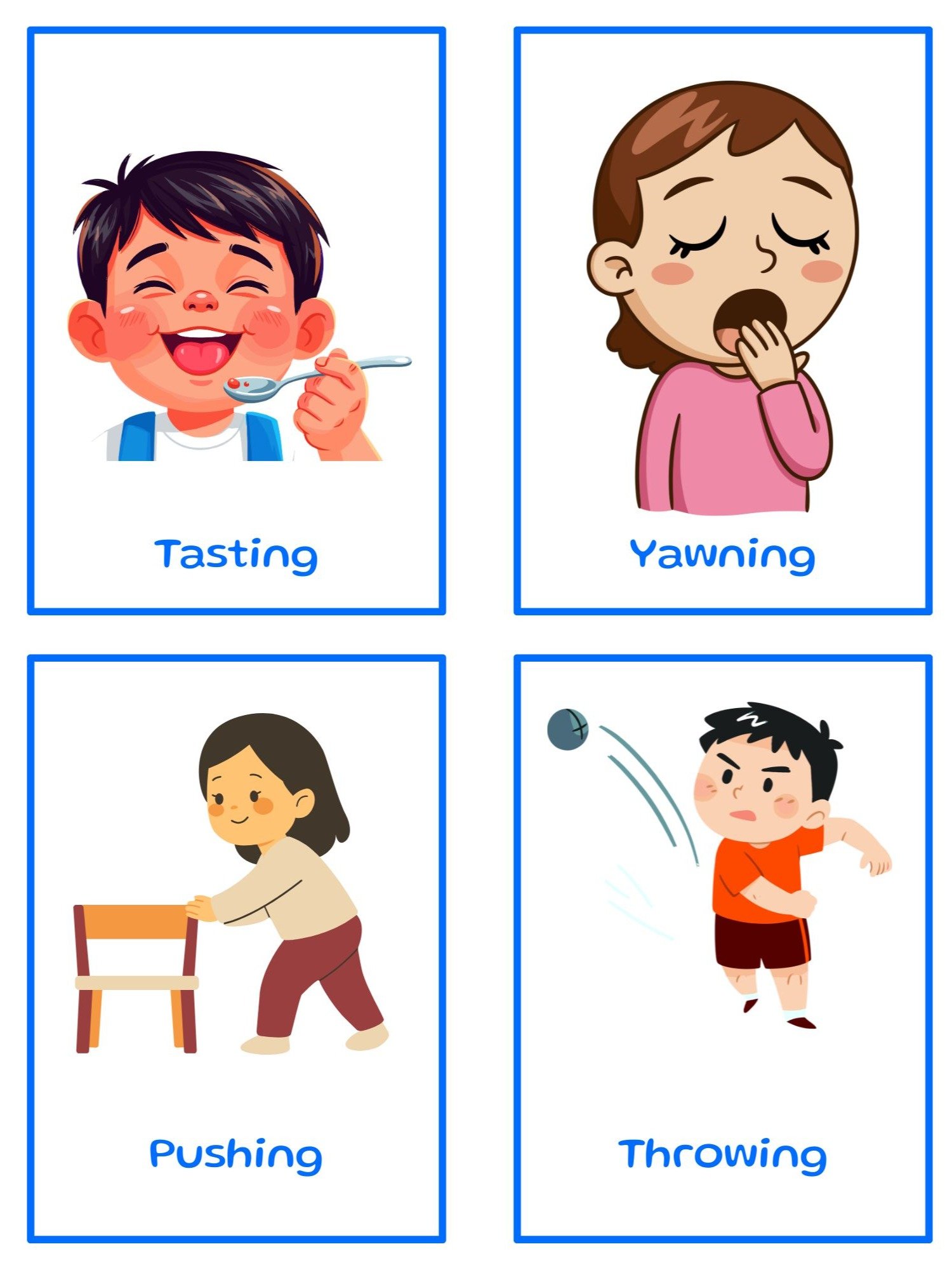 Kids Flashcards: Everyday Objects and Actions product image (6)