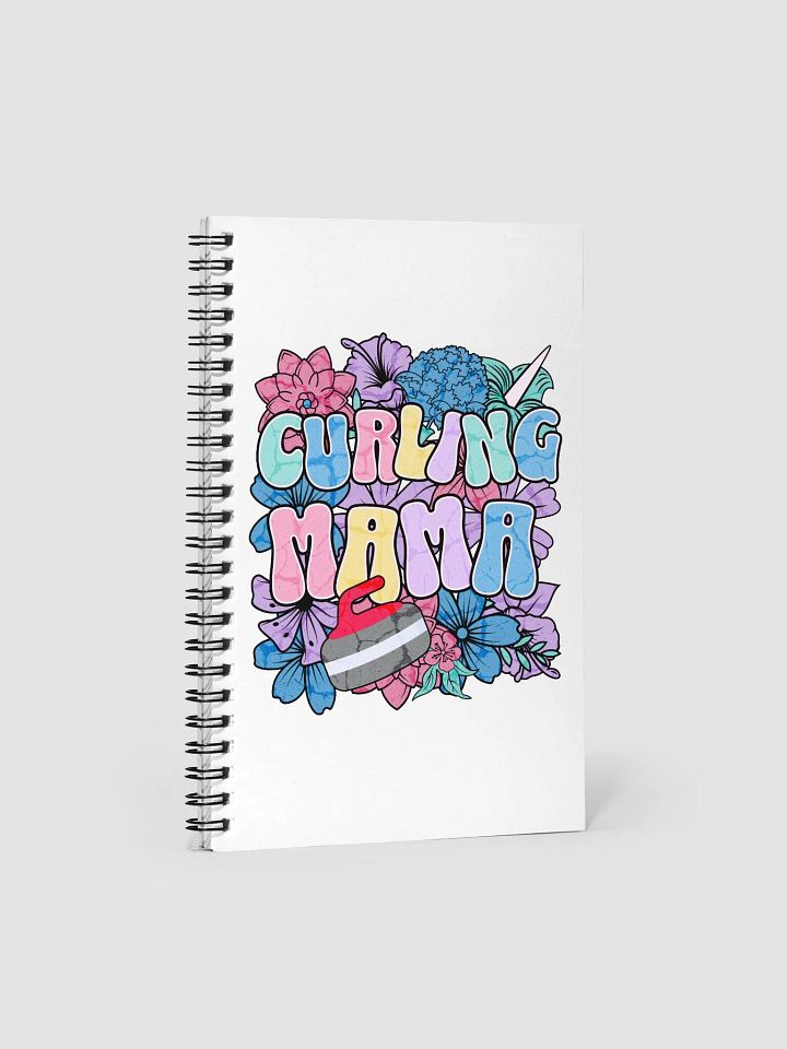Curling Mama Floral Spiral Notebook product image (1)