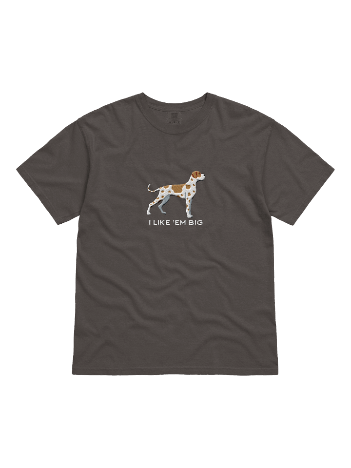 I Like 'Em Big T-Shirt(Embroidered) of a Great Dane(Fawn Harlequin) product image (3)