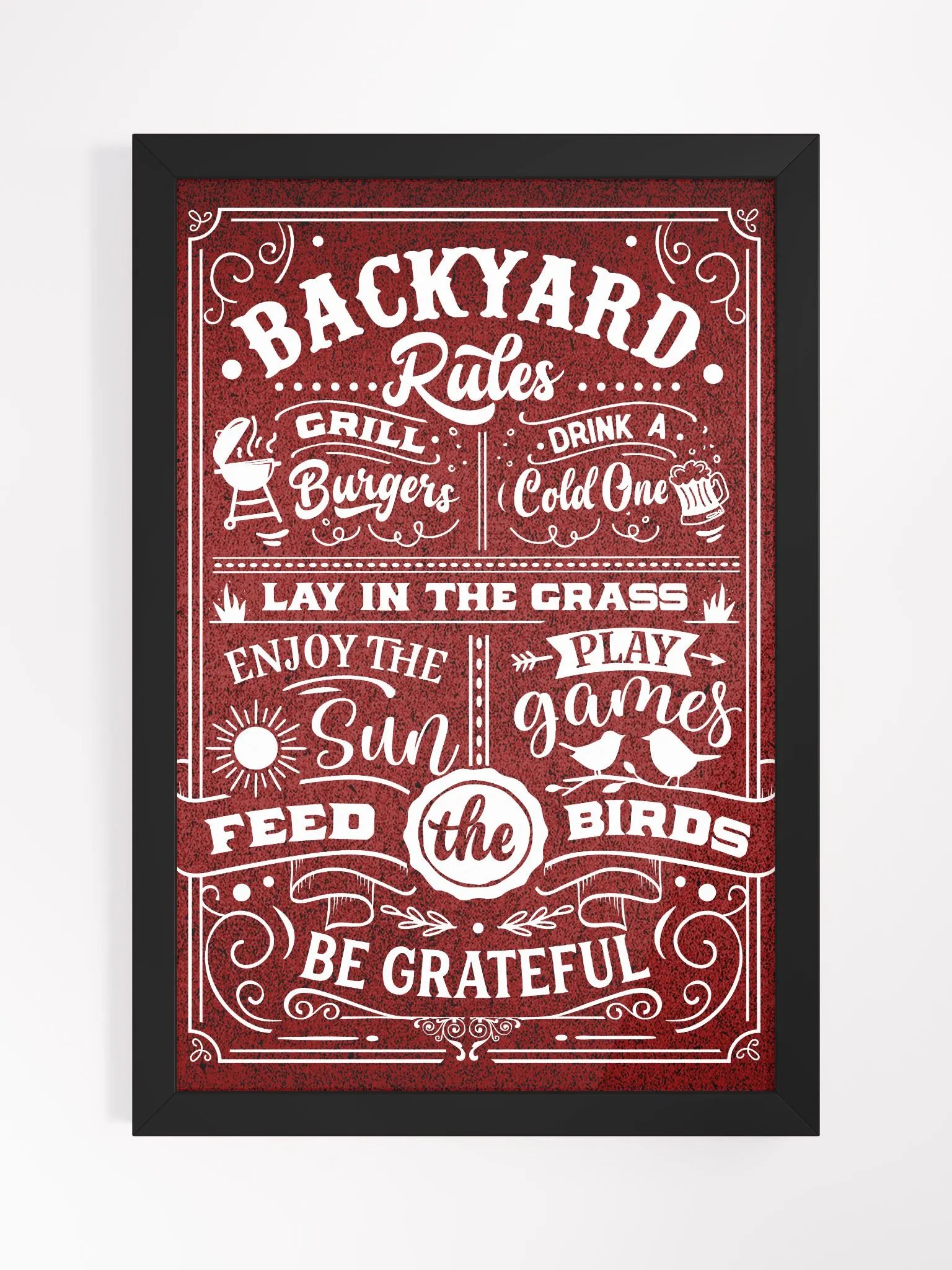 Backyard Bliss: Premium Framed Poster product image (6)