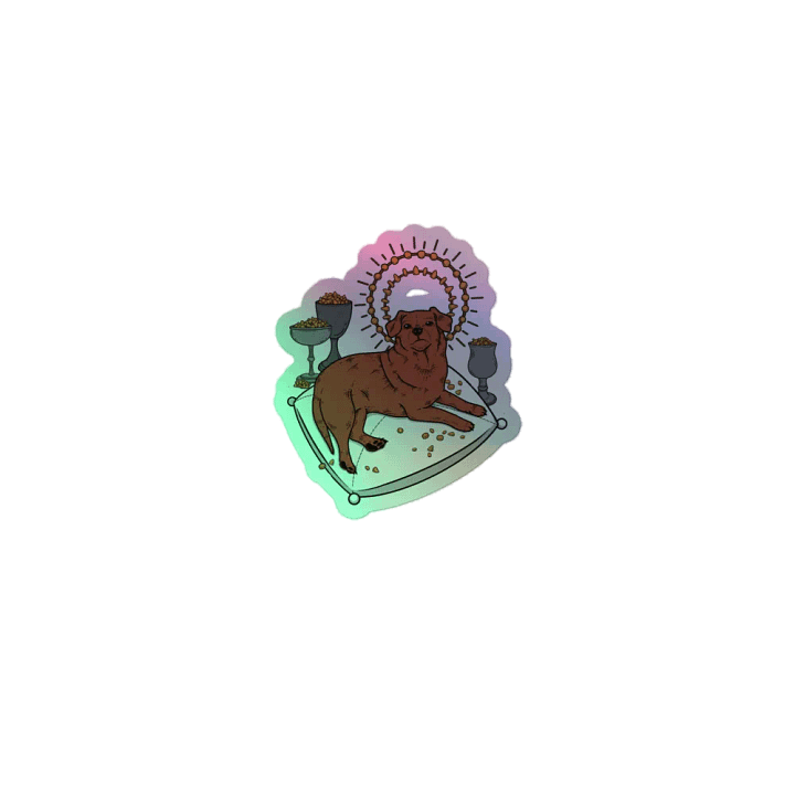 Queen of Kibble Holographic Sticker product image (2)
