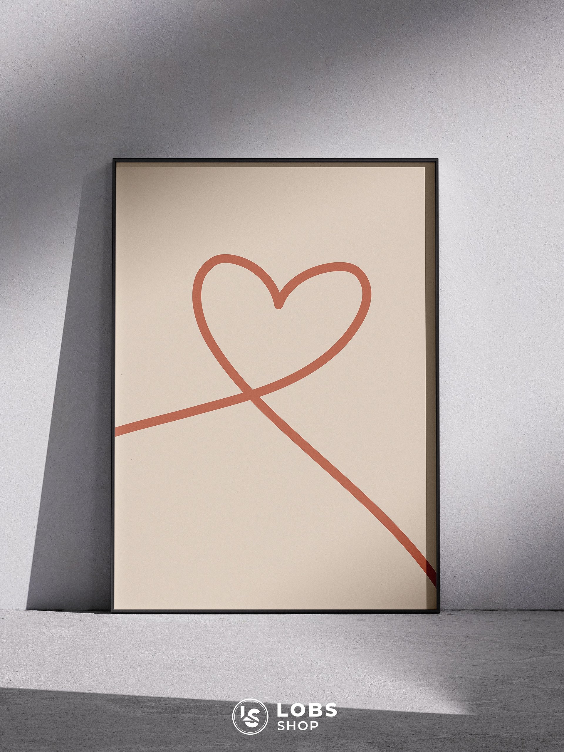 Heart Lines Minimalist Wall Art – Stylish Wall Decor for a Chic Aesthetic | Perfect Gift for Art Lovers product image (6)