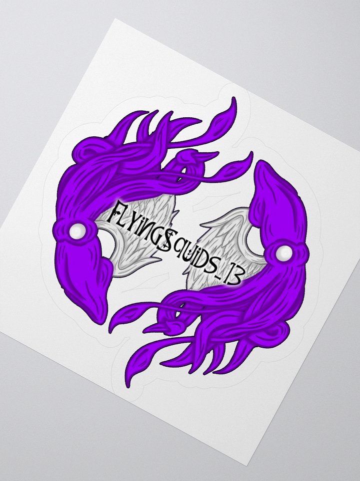 Flying Squids Duo w/ Name - Sticker product image (2)