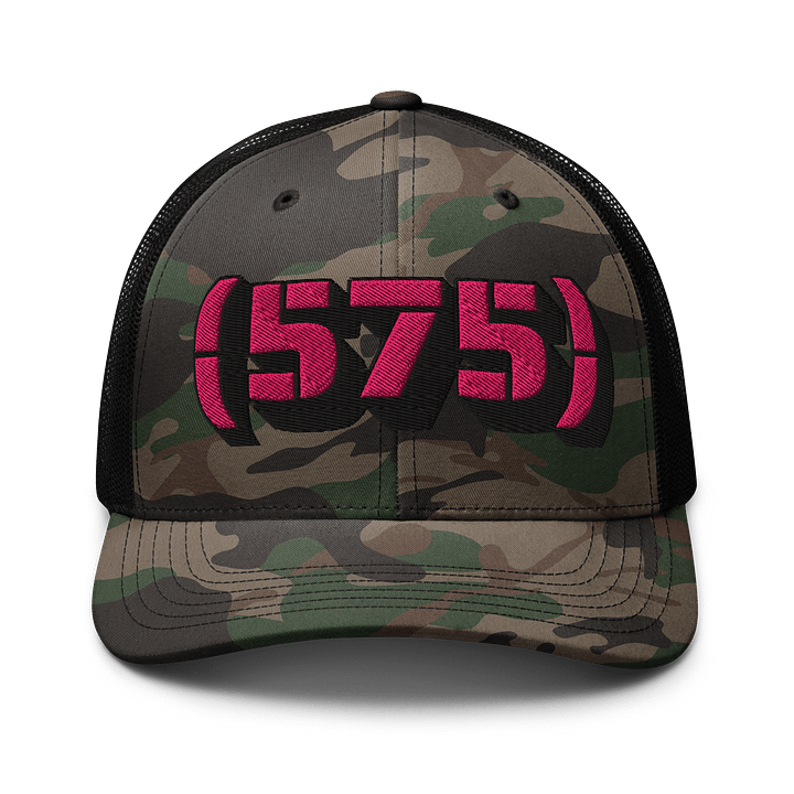 Magenta Camo 575 Trucker Hat product image (1)