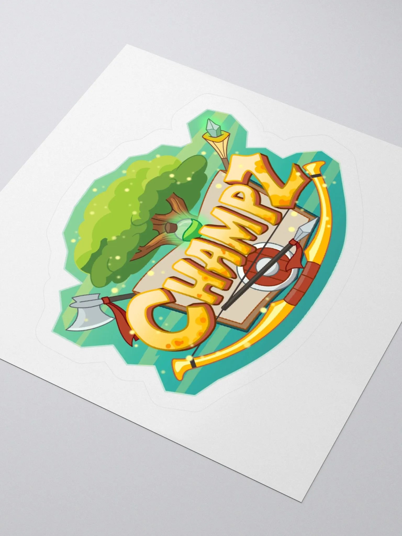 Champz Logo Indoor Sticker product image (3)