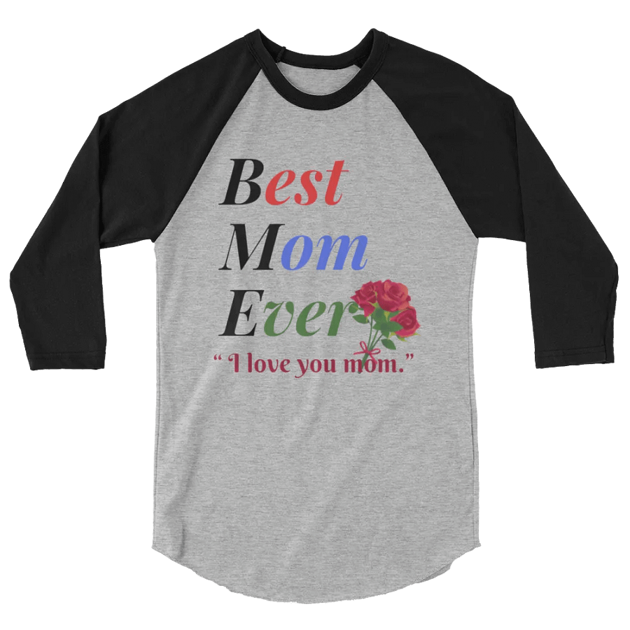 Best Mom Ever Tultex Fine Jersey Raglan Tee product image (2)