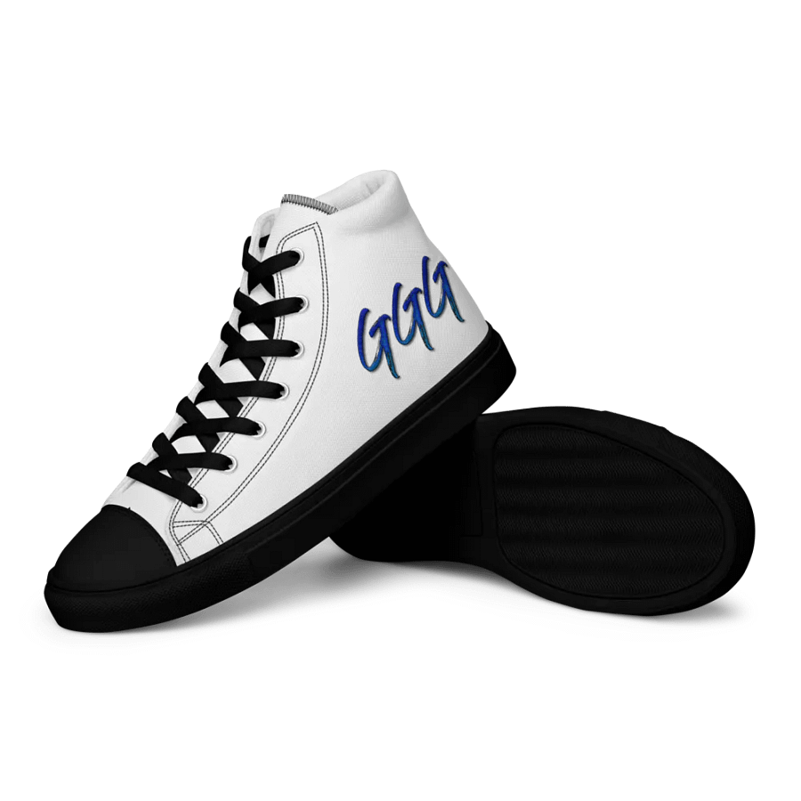 GGG Logo Men's High Top Canvas Shoes product image (10)