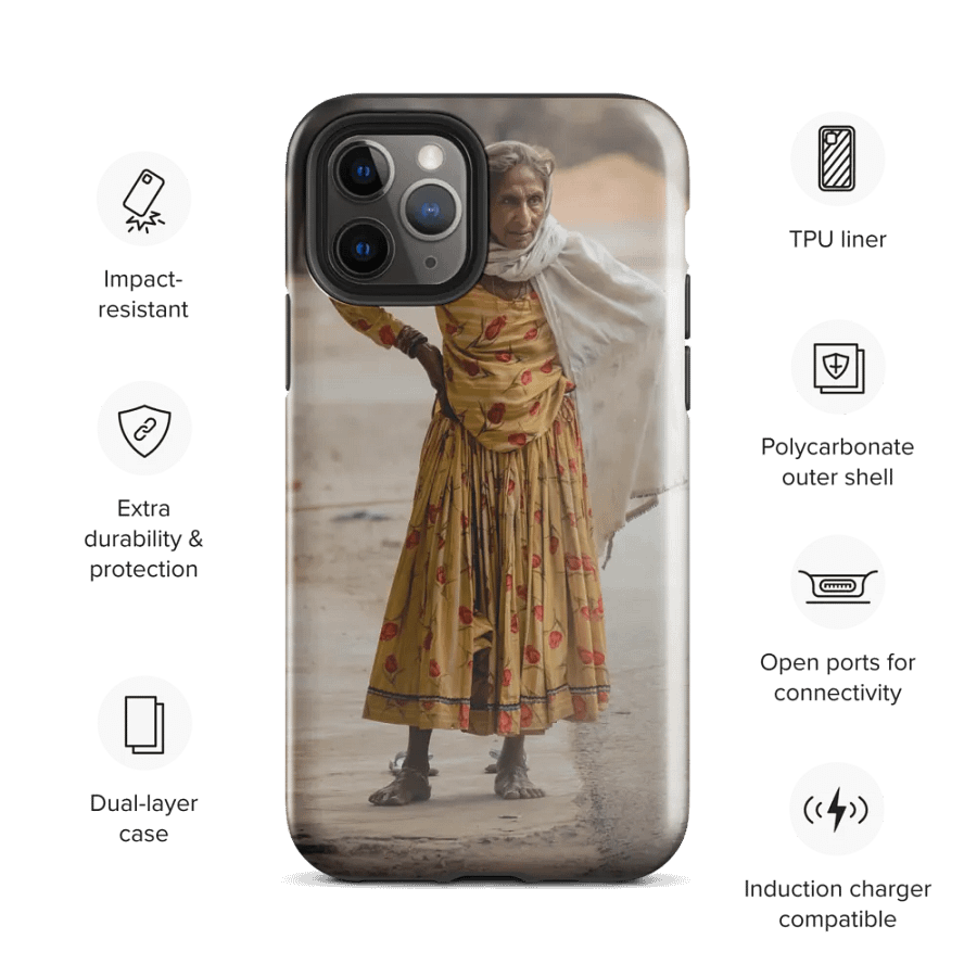 Vintage Elderly Woman in Traditional Dress Phone Case product image (28)