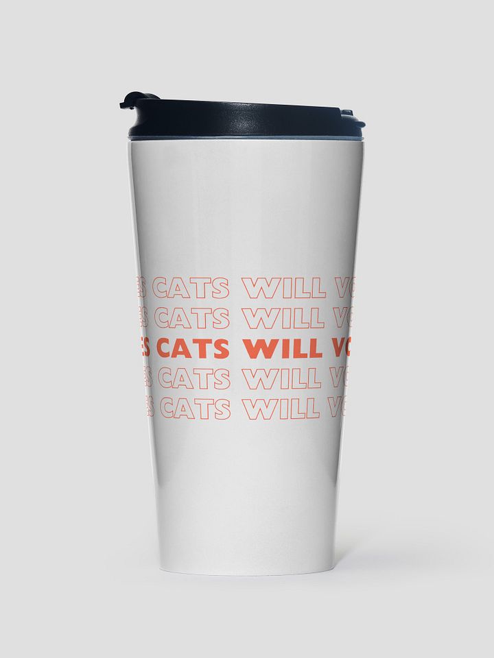 Loves Cats Will Vote Travel Mug product image (1)