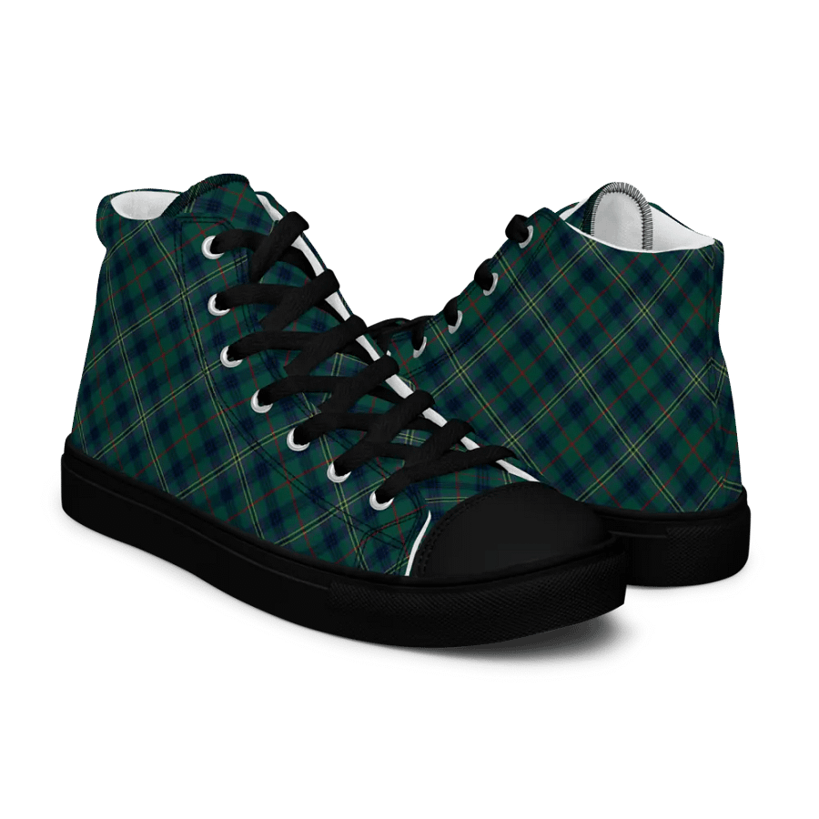Kennedy Tartan Men's High Top Shoes product image (7)