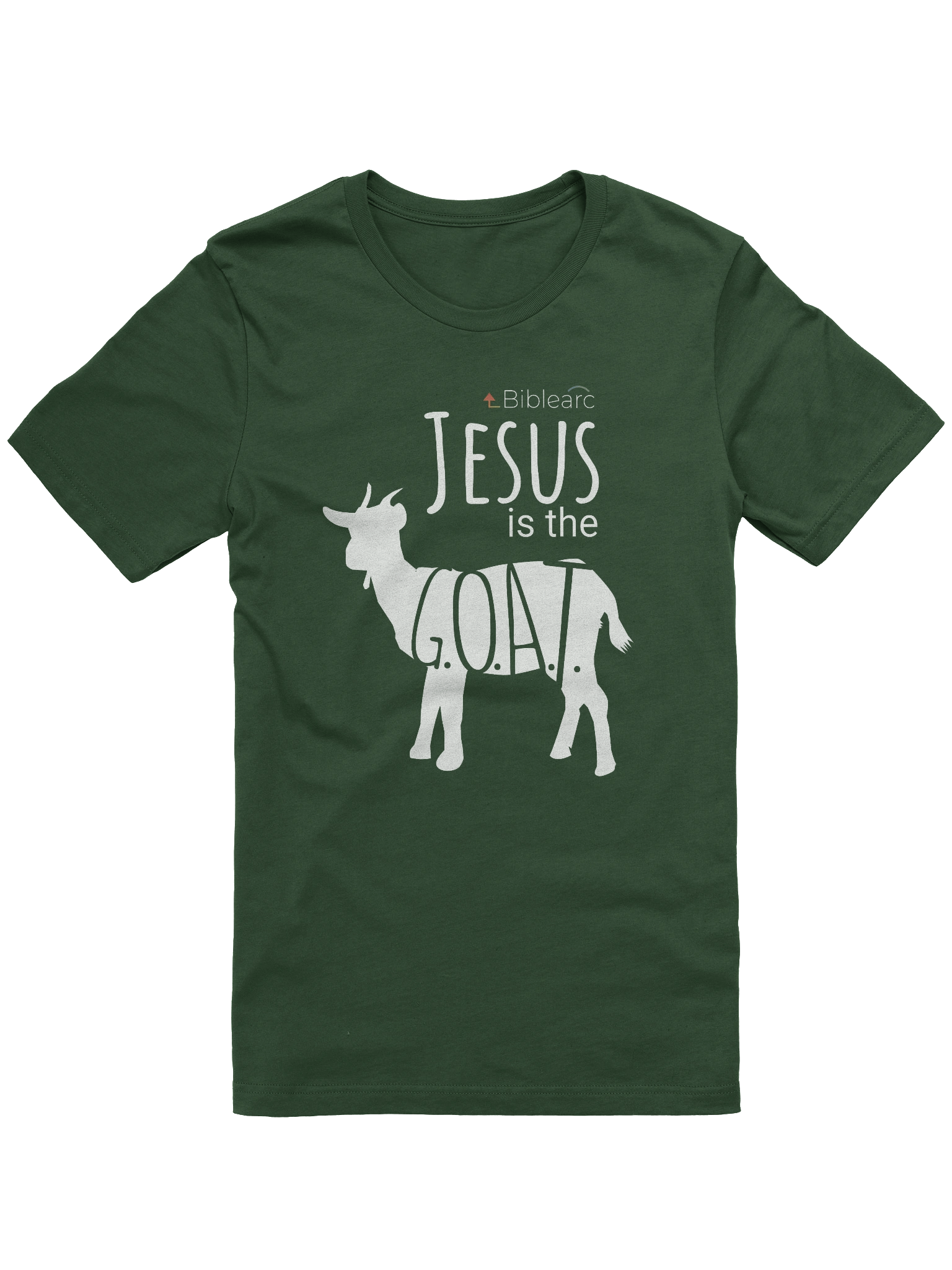 Jesus is the G.O.A.T. T-Shirt (Dark Colors) product image (1)