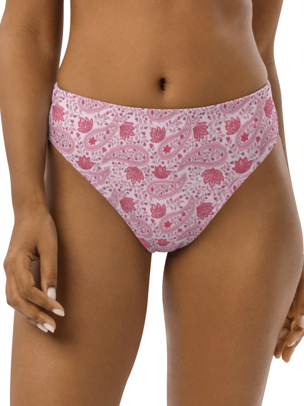Rosewater Paisley | Recycled High Waisted Bikini Bottom product image (1)