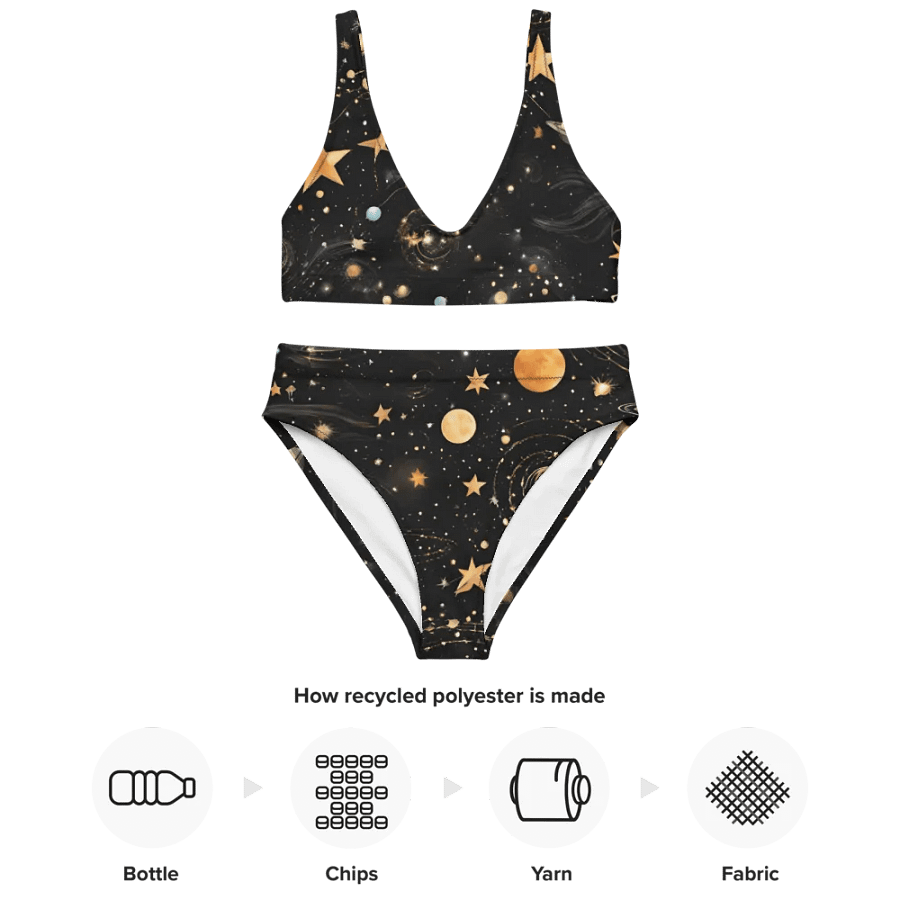 Cosmic Odyssey Recycled High Waisted Bikini product image (12)