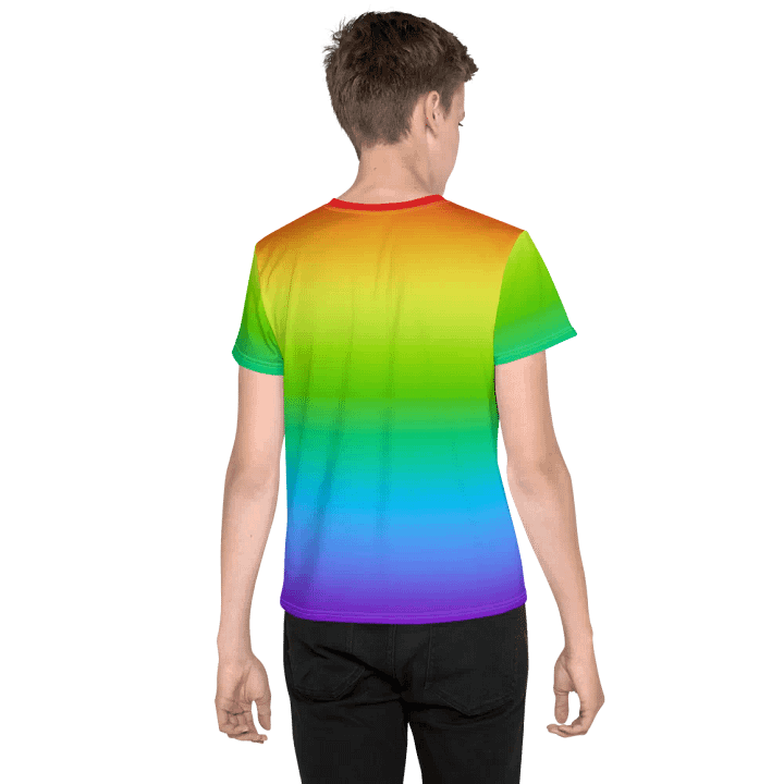 Rainbow Youth Crew Neck T-Shirt product image (2)