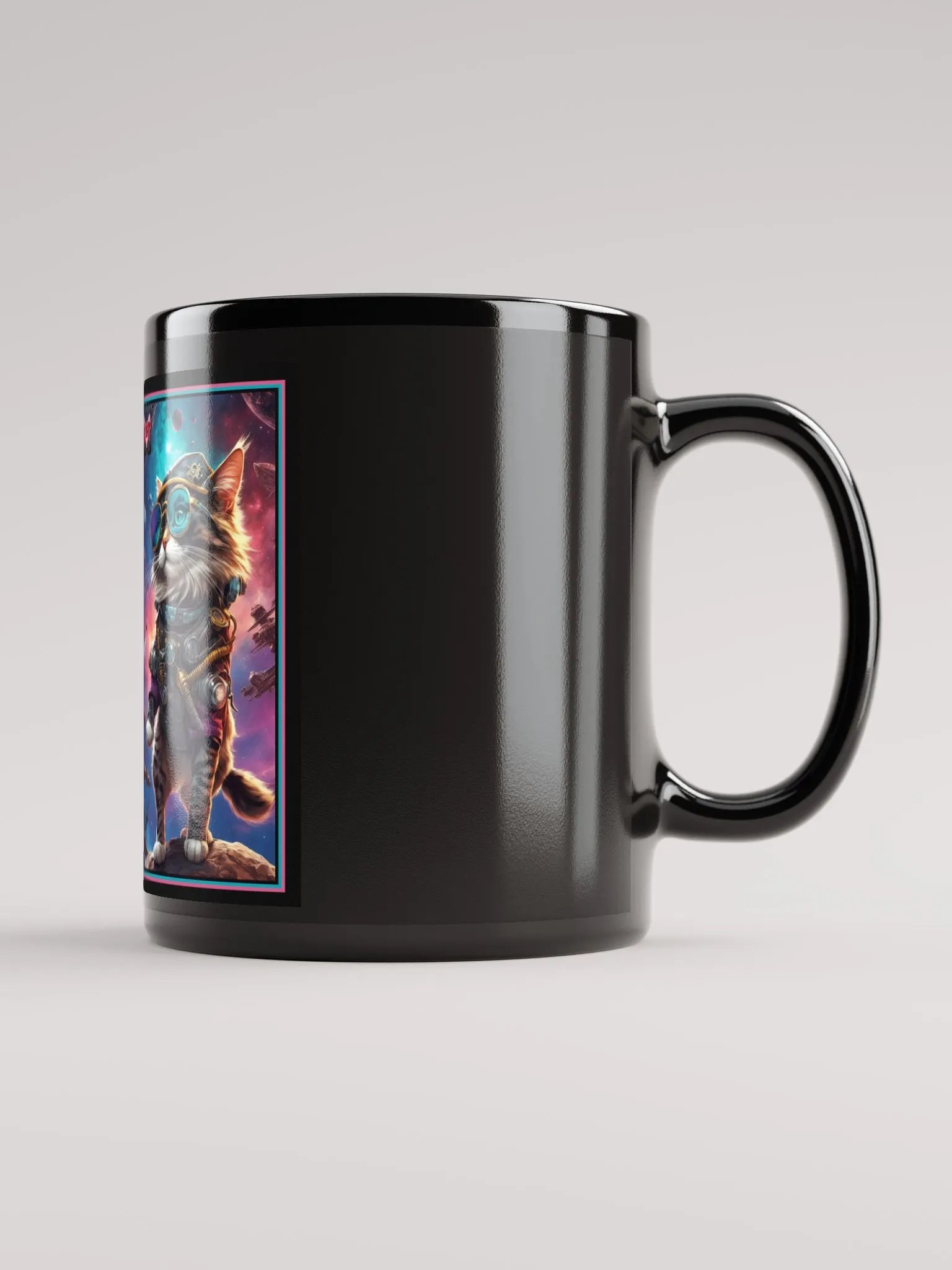 Space Pirate Cat mug 2 designs product image (1)